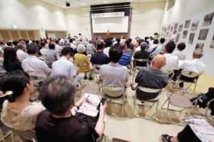 加茂川水害から50年の防災講演会に200人が来場