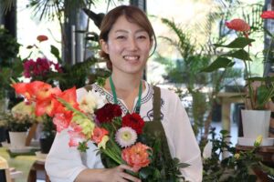 盆花の予約を受け付けている道の駅「庭園の郷 保内」