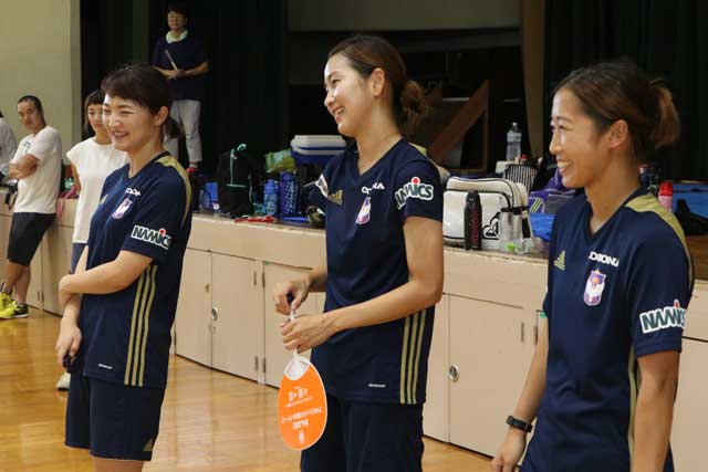 左から佐伯選手、左山選手、阪口選手