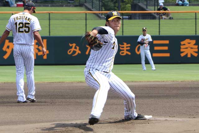 阪神の先発で好投した岩貞祐太投手