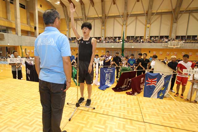 第15回市民総合体育祭総合開会式の選手宣誓
