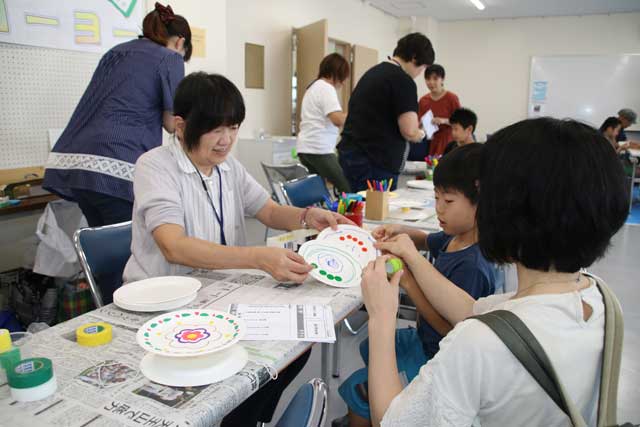 燕市児童館・児童クラブ　工作大好きチーム「紙皿ヨーヨー」