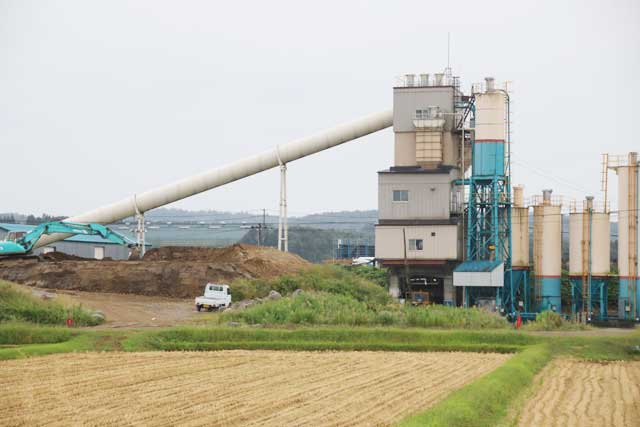 事故のあった生コンクリート工場