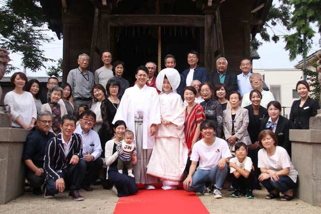 「権現さま」こと地元の白山宮で前撮り