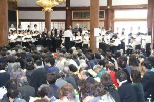 三条別院のお取り越し報恩講が音楽法要で始まる