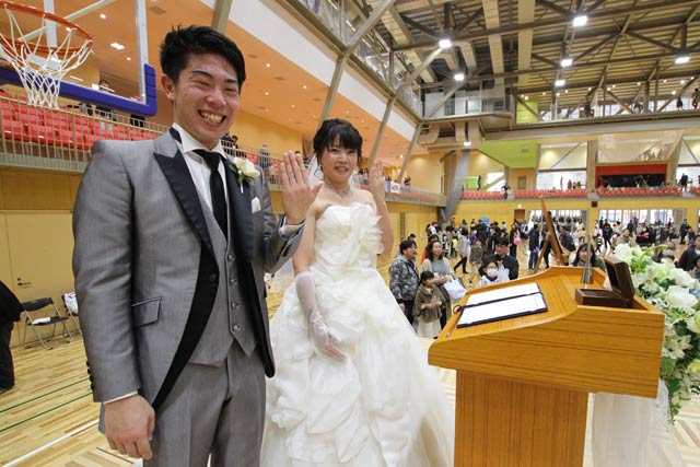 三条市の3X3プロチーム「三条ビーターズ」キャプテン南条一輝さんの結婚式