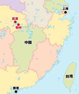 中国の地図