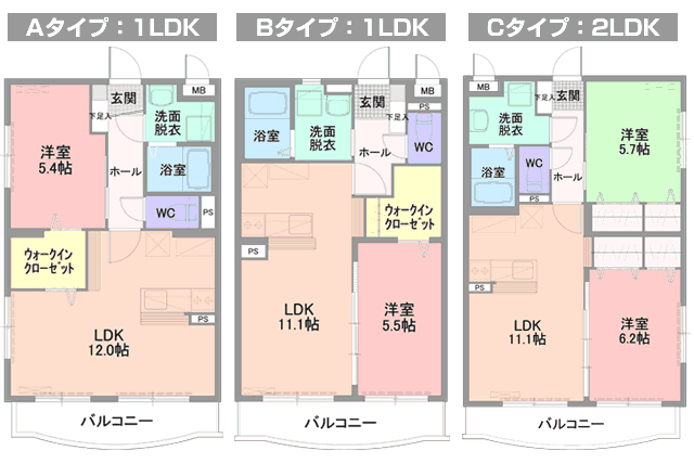 部屋の間取り