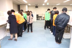 三条税務署が燕三条地場産業振興センター「リサーチコア」に開設した確定申告会場