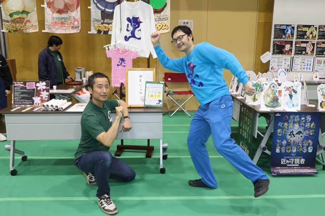 本寺小路の新キャラクター「いごてん」のPRブース