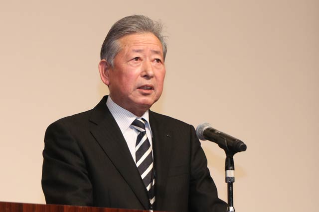 押野見会長の開会のあいさつ