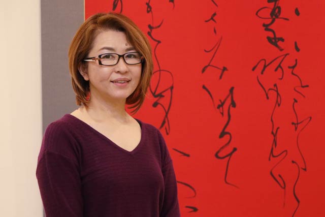 書道団体「ー書創ー綺羅」を主宰する中村暢子さん