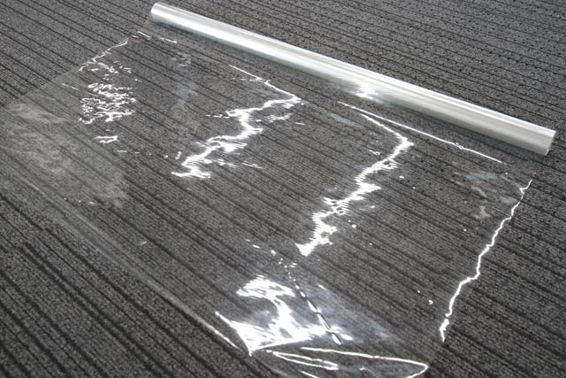地図に重ねてマーキング用に使っているOPPの透明シート