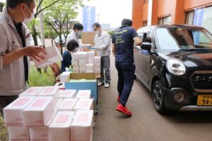 燕商工会議所がマスクのドライブスルー販売