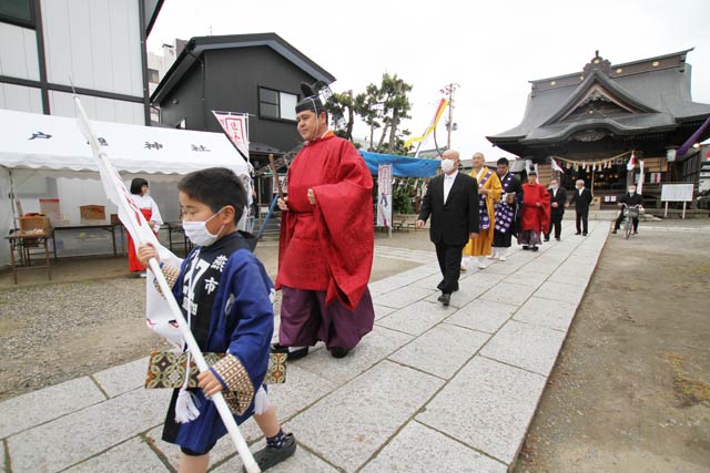 春季例大祭を終わって砂盛へ出発