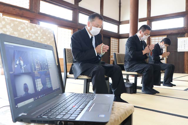 リモート法事のデモンストレーション