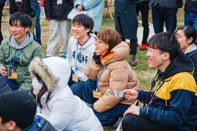 関西学院大学の神戸三田キャンパスでのプレキャンプ