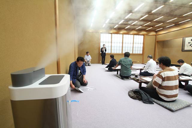 日本料理研究会三条支部が新型コロナウイルス感染症の勉強会
