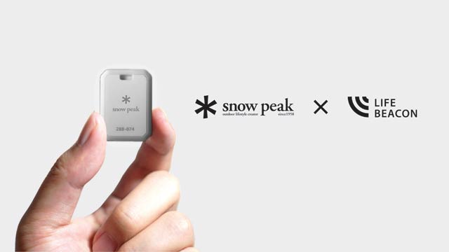 Bluetooth 発信機「LIFE BEACON」のSnow Peakコラボレーションモデル