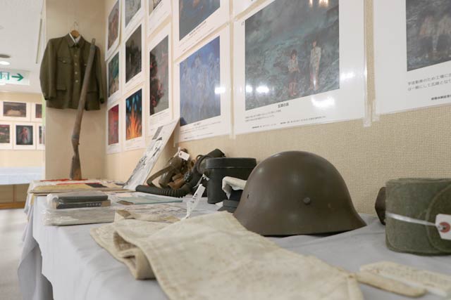 2日から「うのもりや」で開かれる平和のための「原爆と戦争展」