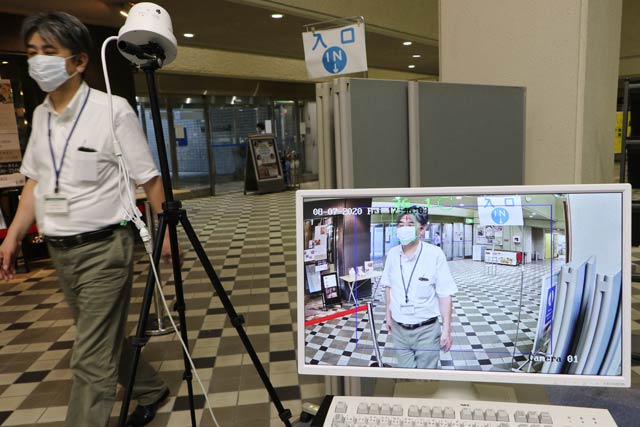 道の駅「燕三条地場産センター」が導入したサーマルカメラ
