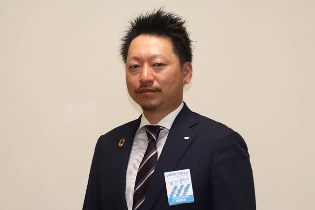 加茂青年会議所の次年度理事長予定者に決まった増井雄一さん