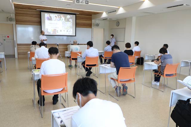 6月に三条看護・医療・歯科衛生専門学校で開かれた三条市立大学の説明会