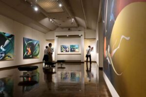 弥彦で「市橋哲夫展『海の宙』～時空を超えて」