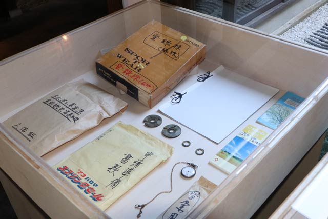 金庫の中に入っていたものも展示