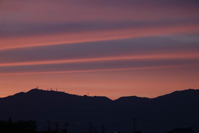 29日の夕焼け