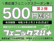 燕応援フェニックスクーポン第2弾のイメージ