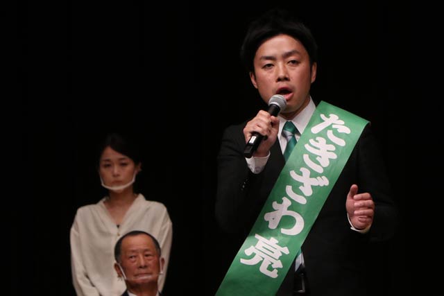 滝沢亮氏の個人演説会