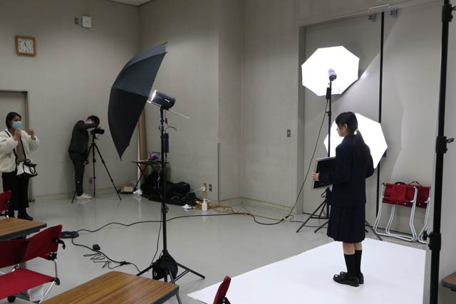 プロカメラマンによる記念写真撮影