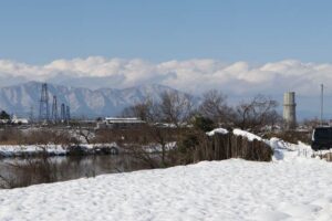 大寒波襲来前日は年明け初の青空