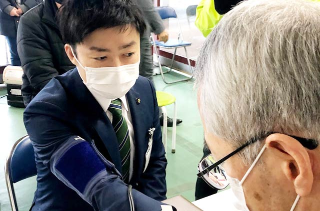 採血前の血圧測定