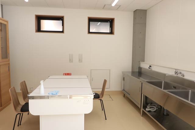 調理実習室も