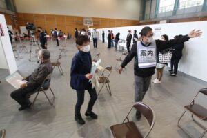 弥彦村と共同で新潟県が初めての集団接種模擬訓練