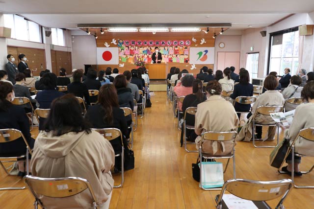 地蔵堂保育園の閉園式