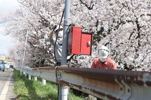 引き込み線も設置