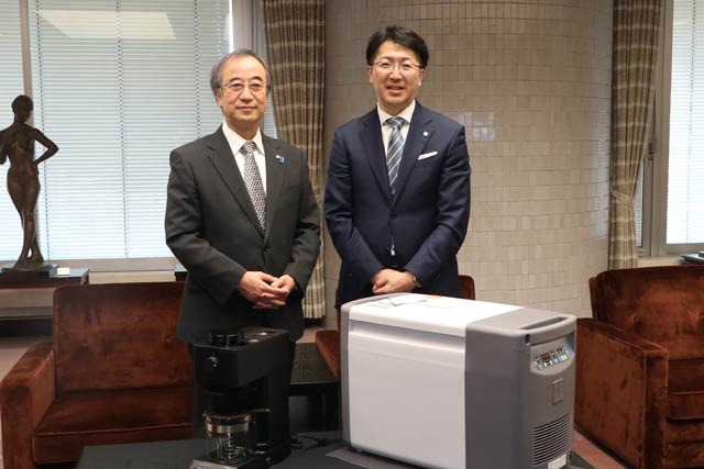 ワクチン運搬庫「ディープフリーザー25LWL」でグランプリを受賞したツインバード工業のツインバード工業株式会社の野水重明代表取締役社長