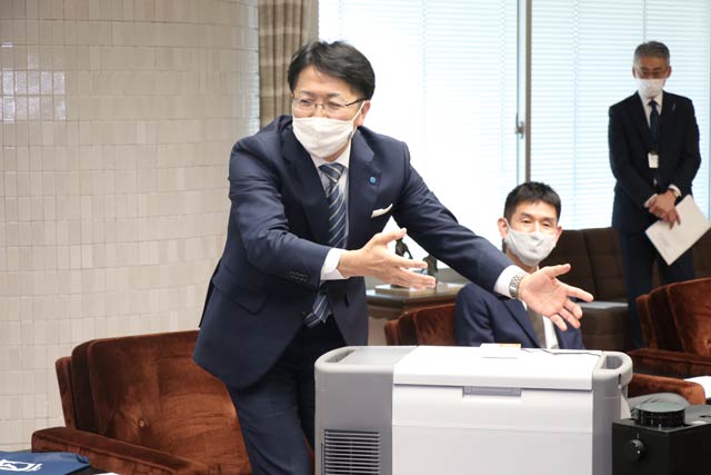 ワクチン運搬庫「ディープフリーザー25LWL」でグランプリ・経済大臣賞、全自動コーヒーメーカーで審査委員特別賞を受けたツインバード工業株式会社の野水重明代表取締役社長