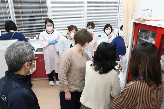 接種後は自然発生的に研修会のように