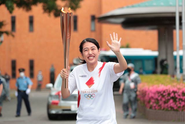 新潟県聖火リレーが糸魚川市から横澤夏子さんでスタート　Photo by Tokyo 2020