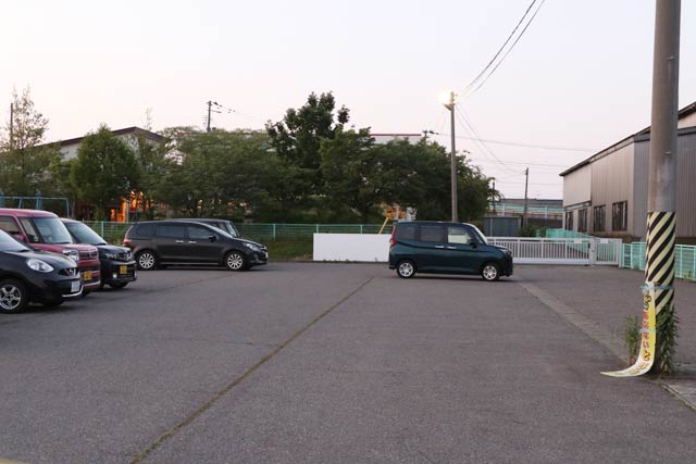事故のあった保育園の駐車場
