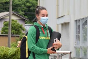 五輪女子体操に出場のポルトガルのフィリッパ・マルティンス選手が加茂市で事前合宿