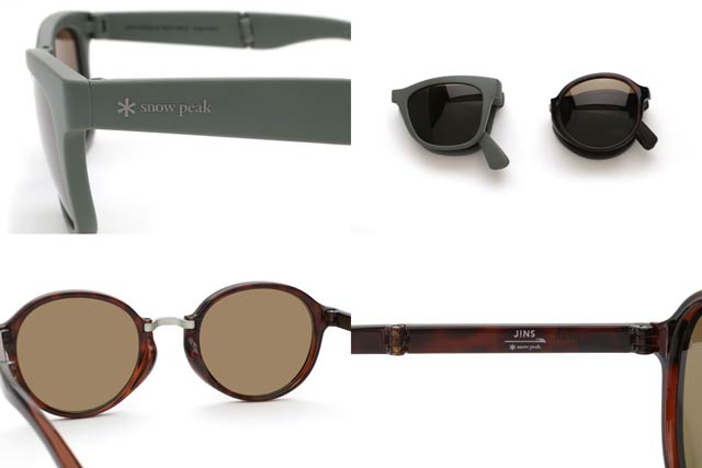JINS × Snow Peak Folding SUNGLASSES