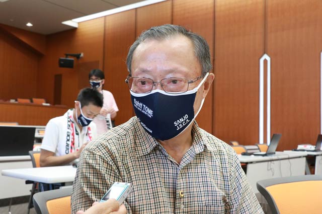 三条市スポーツ協会の野崎会長