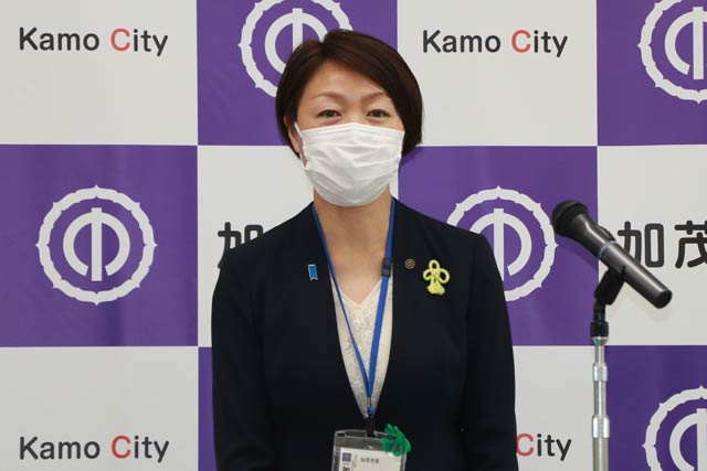 藤田明美加茂市長の定例記者会見