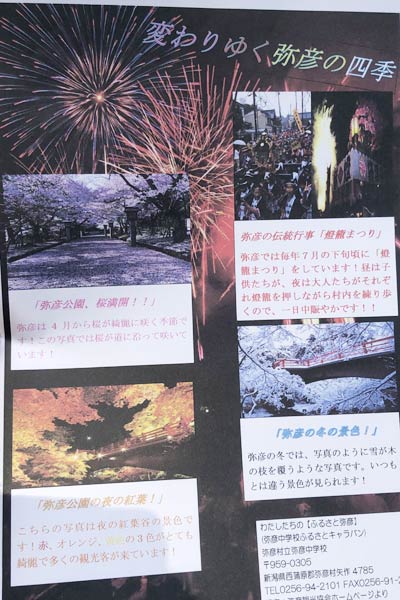 製作したオリジナルリーフレット