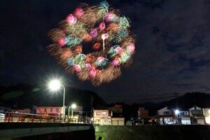 かも応援花火でコロナ禍の早期収束を願う